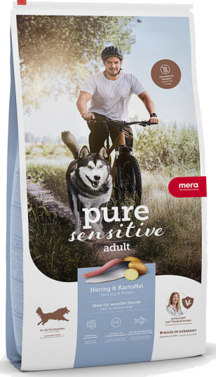 Mera Petfood Sensitive Hundemat Sild og Poteter 12,5 kg Veterinærfôr Mera Petfood Sensitive Hundemat Sild og Poteter 12,5 kg Veterinærfôr