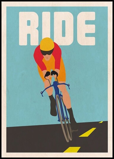 Ride Art Print Plakat Plakat / 21x30cm Ride Art Print Plakat Plakat / 21x30cm