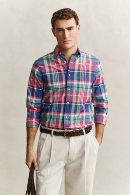 GANT Reg Indian Madras Check Shirt   Multi/patterned   L