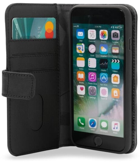 Decoded Detachable Wallet Iphone 8, Iphone Se (2020), Iphone Se (2022) Svart