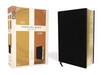 Kjv, Amplified, Parallel Bible, Large Print, Bonded Leather, Black, Red Letter Av Zondervan