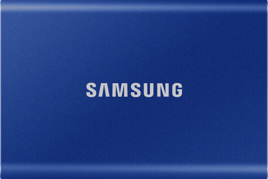 Samsung Bærbar SSD T7 USB 3.2 500GB (Blå), Blue Samsung Bærbar SSD T7 USB 3.2 500GB (Blå), Blue