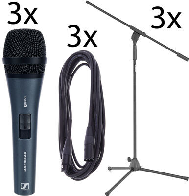 Sennheiser E835 S 3Pack Bundle