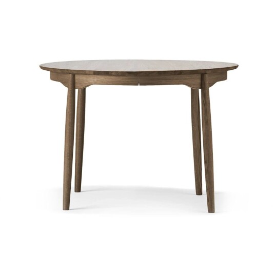 Stolab Carl spisebord eik Smoked oak Ø115, utvidbar