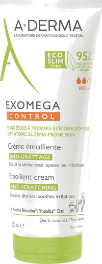 A-Derma Exomega Control Krem for Tørr Hud 200 ml