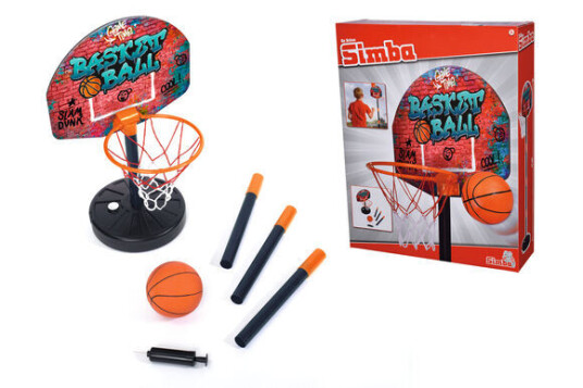 Basketball sett med justerbart stativ