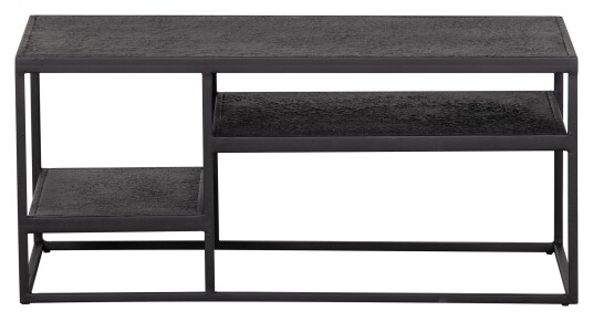 Woood Febe Sofabord - Sort Metall, 90x45 Unoliving 1698824-01-0 1647238-01-0