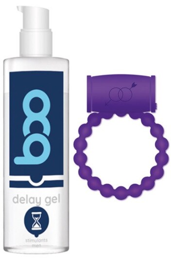 Delay Gel Men 50ml + Vibrating Cock Ring Delay Gel Men 50ml + Vibrating Cock Ring