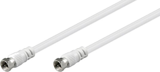 Luxorparts F-kabel, hvit 2,5 m