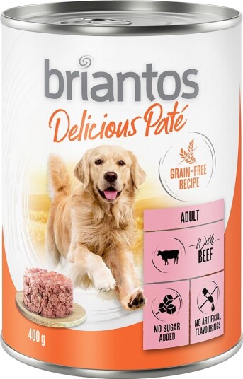 Briantos Våtfôr Delicious Paté Storfe 24 X 400 G