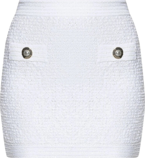 Balmain Dame Skjørt Hvit M,