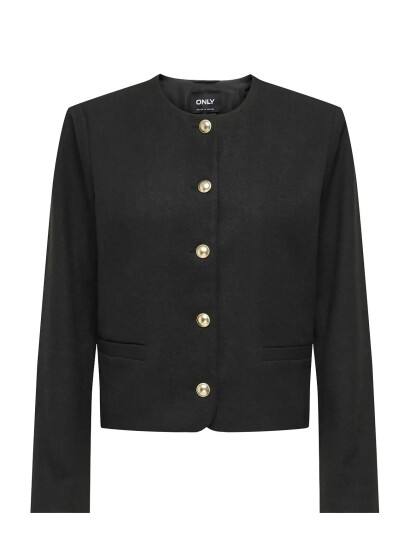 ONLY Onlmaggie Check Jacket Otw - Black - S