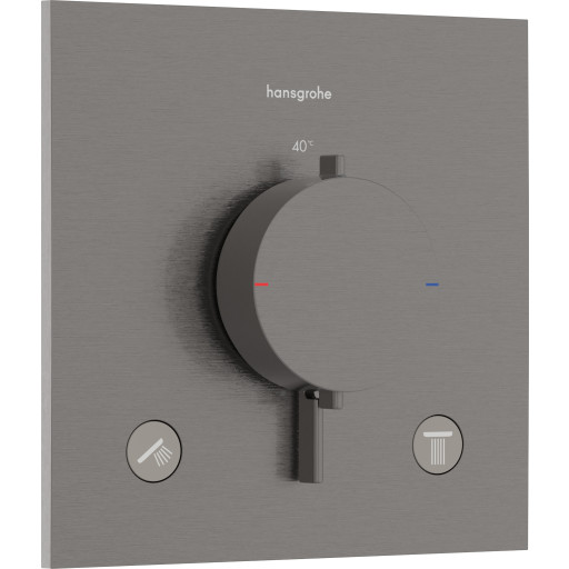 Hansgrohe Ecostat Comfort E dusjbatteri, sort krom