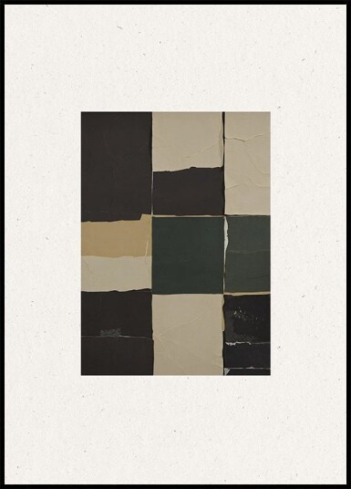 Textured Grid Harmony Plakat / 21x30cm Textured Grid Harmony Plakat / 21x30cm