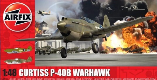 Airfix Curtiss P-40B Warhawk 1/48 Modellbyggesett