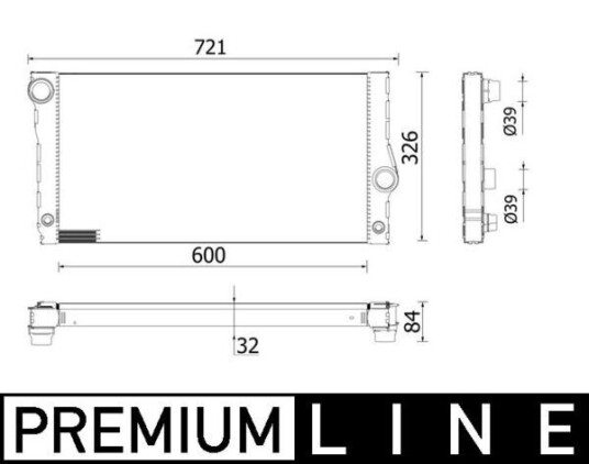 Radiator MAHLE ORIGINAL CR 956 000P