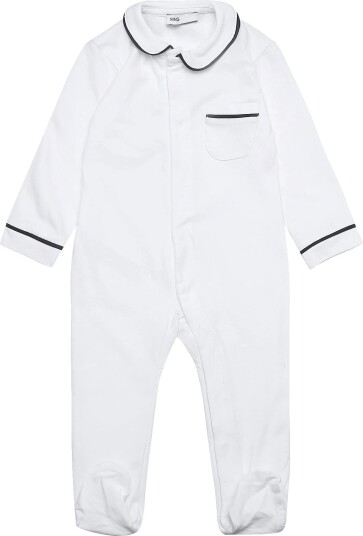 Mango Contrast Trim Pyjama Onesie NAVY 74