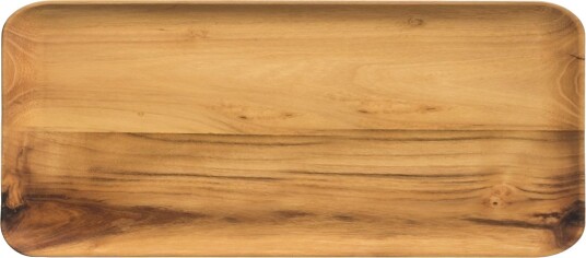 Aida Raw Teak Wood - Rectangular Plate - ONE SIZE Aida Raw Teak Wood - Rectangular Plate - ONE SIZE
