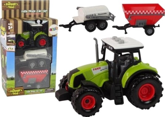 Leantoys Led-traktor Med Lyd + Tilbehør