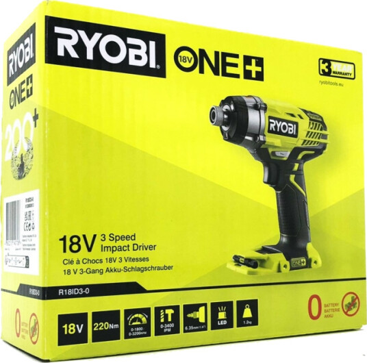 Ryobi One+ R18ID3 0 Slagborrmaskin Uten Batteri Ryobi One+ R18ID3 0 Slagborrmaskin Uten Batteri