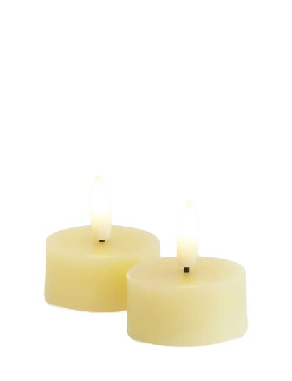 Sirius Home Sille Fyrfadslys 2 Stk. Sæt Ø4,5Xh2,2Cm Pale Yellow Cream 