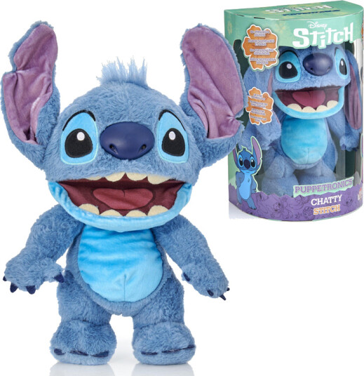Disney Stitch Interaktiv Snakkende Kosedyr Plysj - Blå