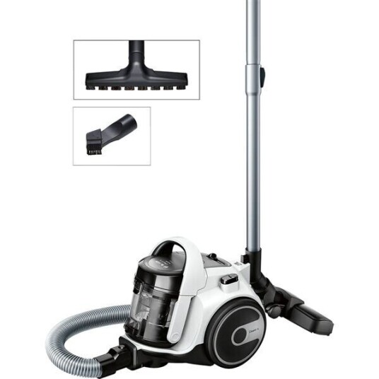 Bosch GS 05 Sylindervakuum Støvsuger Uten Pose 700W Hvit/Svart