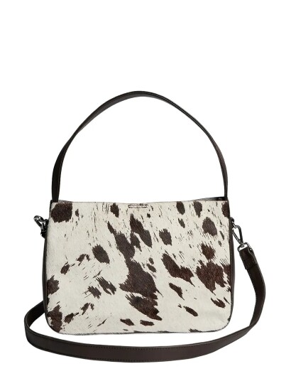 Markberg Esambg Cross. Bag Cow Print White ONE SIZE