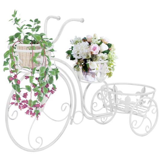 vidaXL Blomsterstativ sykkelform gammeldags stil metall vidaXL Blomsterstativ sykkelform gammeldags stil metall