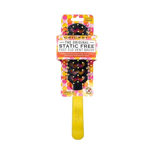Cricket Cricket Static Free Fast Flo Vent Brush – Party Pleaser gul