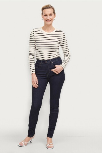 Levi's - Jeans 721 High Rise Skinny - Blå