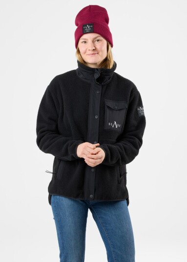 Slade Colorado Pile Jacket W Black/Black 38 Fleecetrøyer