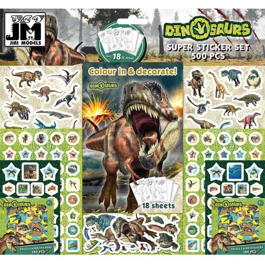 Art Kids Dino Mega Sticker Sæt 500 Stickers 32298 Art Kids Dino Mega Sticker Sæt 500 Stickers 32298