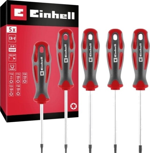 Einhell Universal Skrutrekker Sett For Verksted Størrelse T 10 T 15 T 20 T 25 T 30 370537 1 Stk