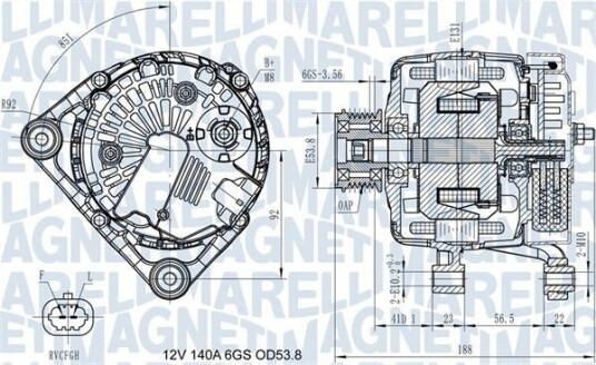Dynamo MAGNETI MARELLI 063731406710 Dynamo MAGNETI MARELLI 063731406710