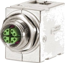 Metz Connect Mwn911a415 Rj45 Ip67 Cat6a Sølv Metz Connect Mwn911a415 Rj45 Ip67 Cat6a Sølv
