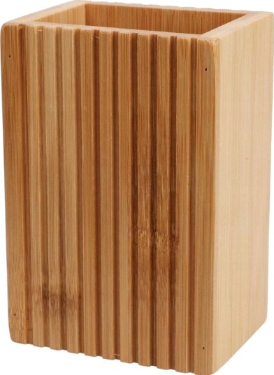 Bambus Tannbørstekopp 9 X 7 X 12,5 Cm Bambus Tannbørstekopp 9 X 7 X 12,5 Cm