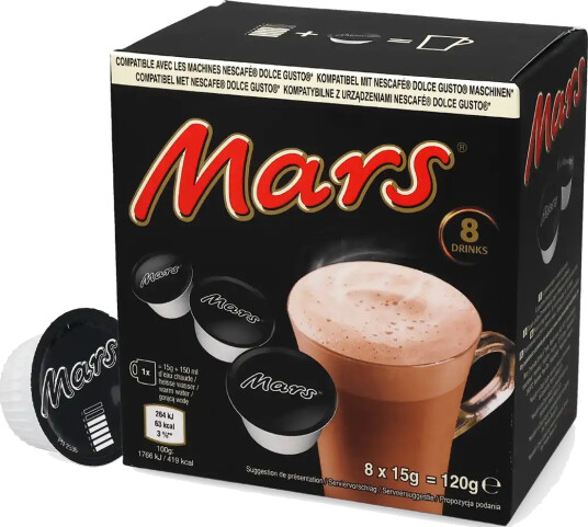 Mars | Varm sjokolade 8 Kapsler til Dolce Gusto