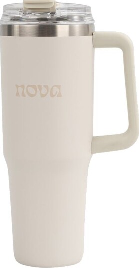 Nova Dynamic Termokopp m/Sugerør 1,1L Creme Nova Dynamic Termokopp m/Sugerør 1,1L Creme