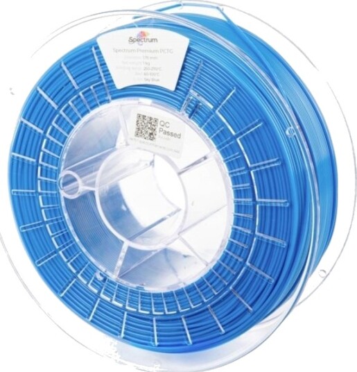 Spectrum Filaments 80663 Premium Pctg Filament Kjemisk Bestandig Lite Lukt 1,75 Mm 1000 G Sky Blue (1 Stk)