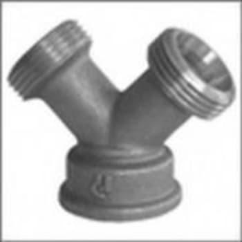 Forkromet Y-stykke 3/4"