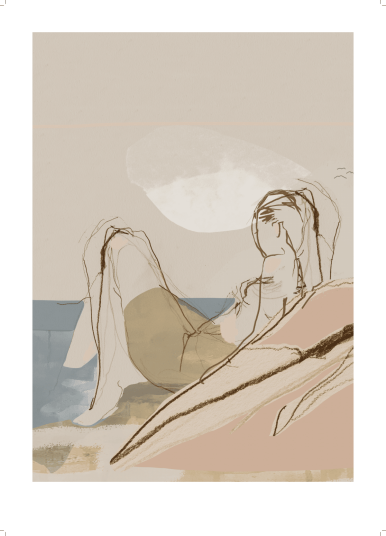 Anna Bülow By the ocean plakat 50x70 cm Anna Bülow By the ocean plakat 50x70 cm