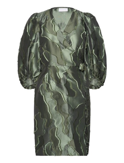 Coster Copenhagen | Wrap Dress With Balloon Sleeves | 38