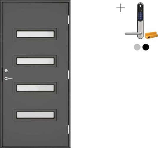 Ytterdør Swedoor Clever-Line+ Rago med Yale Doorman Classic Home