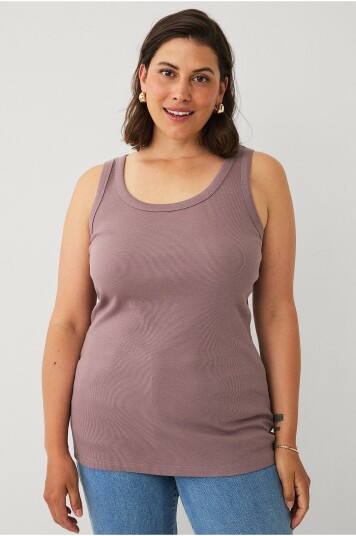 Ellos Plus collection Singlet i bomullsjersey Lilla