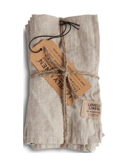 Lovely Linen Misty Napkin - Grey - 42X42CM