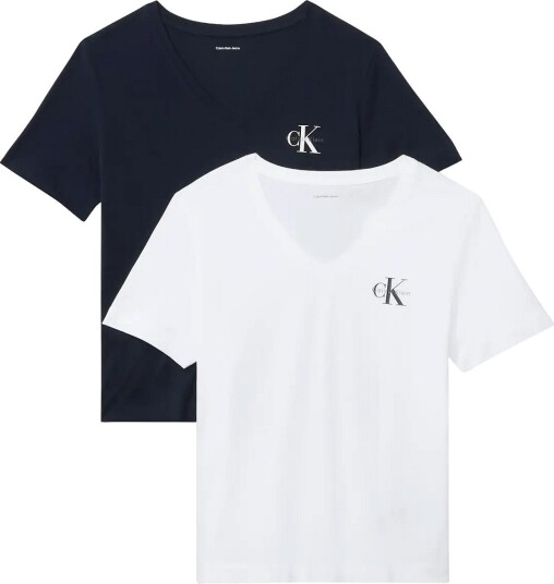 Calvin Klein Jeans Monologo Vnk 2Pack Tee White S