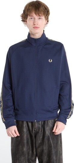 Fred Perry Contrast Tape Track Jkt   Navy   L