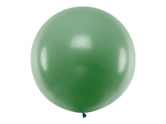 MØRK GRØNN Pastellfarget Rund JUMBO Ballong 1 meter MØRK GRØNN Pastellfarget Rund JUMBO Ballong 1 meter