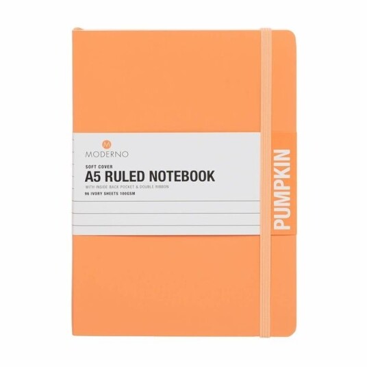 Notatbok Moderno Pumpkin A5 Myk Linjer